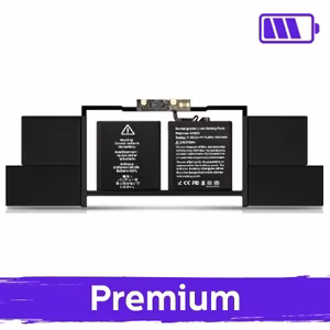 Akku yhteensopiva Macbook Pro 15.4 (A1707 / A1820) / Premium