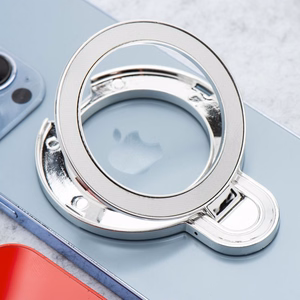 Puhelinteline CIRCLE MIRROR - tarrakiinnitys - hopeinen