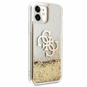 Guess 4G Big Liquid Glitter suojakuori iPhone 11 6.1" / Xr:lle - kultainen