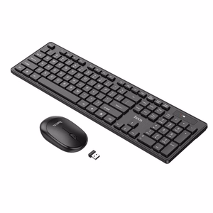 Hoco GM17 wireless keyboard and mouse set black