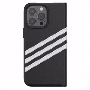 Adidas OR Booklet Case PU iPhone 13 Pro / iPhone 13 - musta ja valkoinen