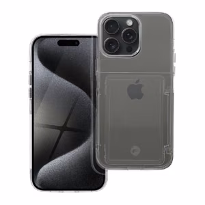 Suojakuori Forcell F-PROTECT iPhone 15 Pro Max läpinäkyvä