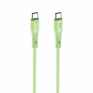 Kaapeli USB C - USB C Forcell F-Energy QC4.0 PD 3A 60W Silicone 1 m C344 vihreä