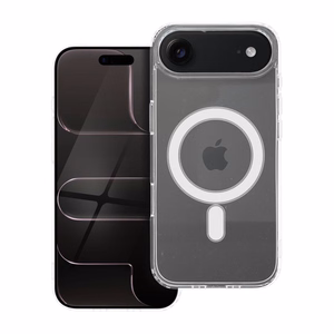 Suojakuori iPhone 17 AIR:lle Clear Mag Cover (MID) yhteensopiva MagSafen kanssa läpinäkyvä