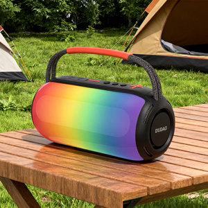 Dudao Y21 langaton kaiutin RGB-taustavalolla Bluetooth 5.3 - musta