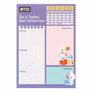 BT21 A5 -päiväsuunnittelija