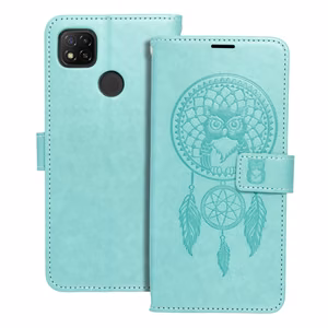 MEZZO Kirjasuojakuori Xiaomi Redmi 9C / 9C NFC:lle dreamcatcher vihreä