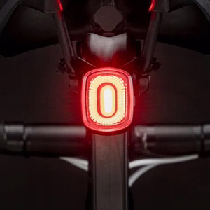 Rockbros Q2S LED polkupyörän takavalo Smart Stop System -järjestelmällä + USB-C - USB-A kaapeli - musta