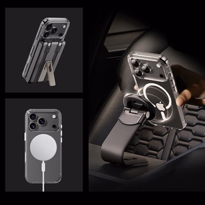 Rock Crystal Shield Series Magneettinen Suojakuori iPhone 17 Pro Max:lle läpinäkyvä