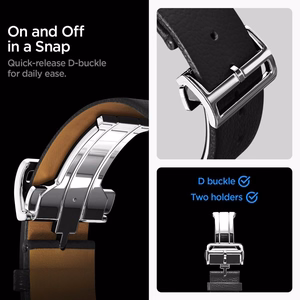 Spigen Enzo Samsung Galaxy Watch 8/Classic (40/44/46mm) musta