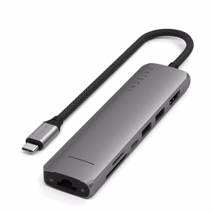 Adapter HUB 7in1 USB C Satechi Slim ST-P7SM space gray