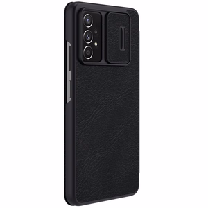 Nillkin Qin nahkainen holsteri tapauksessa Samsung Galaxy A73 musta