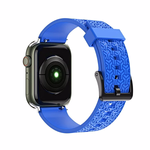 Kellon hihna Y-ranneke Apple Watch 42 / 44 / 45 mm:lle - sininen - sininen