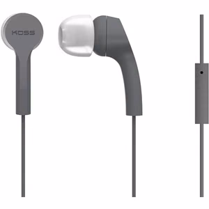 Koss KEB9iGRY – wired in-ear headphones with microphone, gray