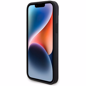 BMW Nahkainen Carbon Suojakuori iPhone 15 Plus:lle - musta