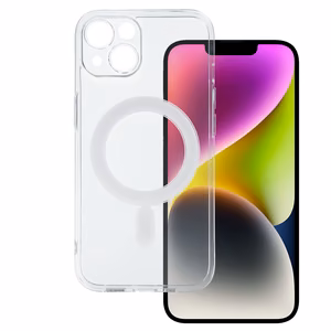 TEL PROTECT MagSilicone Suojakuori iPhone 14:lle läpinäkyvä