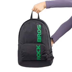 Rockbros H10-BK urheilullinen kokoontaitettava reppu 18 l - musta