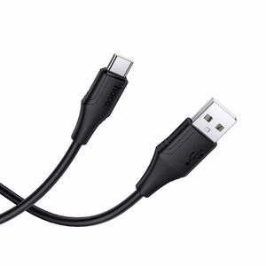 Hoco silikoninen USB-A - USB-C -kaapeli 3A 1 m X124 - musta