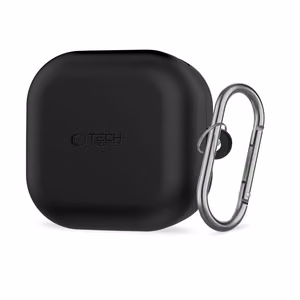 Tech-Protect Silikoninen Hook Suojakuori Samsung Galaxy Buds 4 / 4 Prolle - Musta