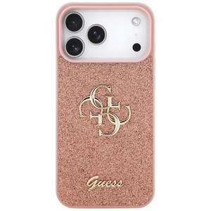 Guess Fixed Glitter Big 4G suojakuori iPhone 17 Pro Max - pinkki