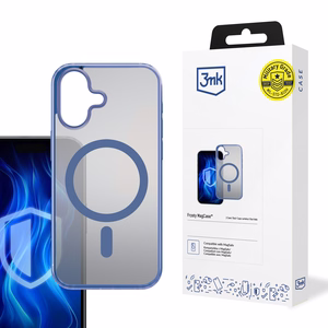 3mk Frosty MagCase Blue Suojakuori Apple iPhone 16 Plus:lle - läpinäkyvä