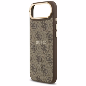 Guess 4G PU Classic Logo MagSafe suojakuori iPhone 17 Air:lle - ruskea