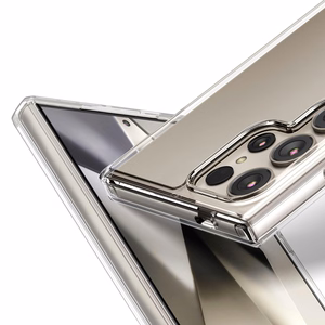 Crong Crystal Shield Cover suojakuori Samsung Galaxy S24 Ultra -laitteelle, läpinäkyvä