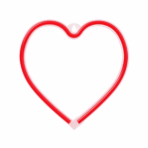 Forever Light Neon LED Light Heart Red Battery + USB FLNE07