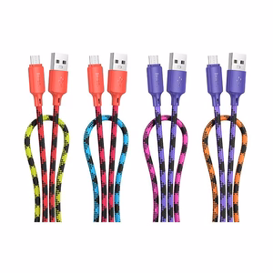 Kaapeli USB A - Micro USB Hoco 2,4A 1 m X116 gradientti violetti