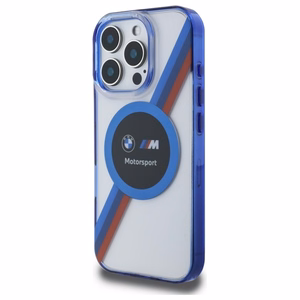 BMW BMHMP16X23HTPUT iPhone 16 Pro Max 6.9 läpinäkyvä kovakuori Motosport IML Circle MagSafe