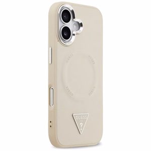 GUESS Triangle Logo MagSafe -suojakuori iPhone 17 - beige