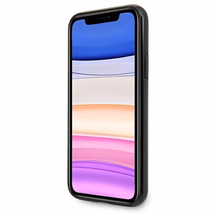 Mercedes Silver Stars kuvio Kotelo iPhone 11 / Xr - musta