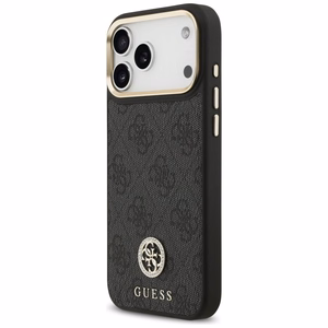 GUESS Suojakuori IPHONE 17 Pro Max MagSafe GUHMP17XP4GRMDEK (PU W/ 4G Strass Logo) musta