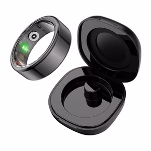 Colmi R02 Smart Ring Size 9 18.9mm Black + Charging Case