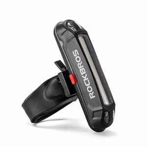 Rockbros A54BK polkupyörän takavalo + Micro USB - USB-A kaapeli - musta
