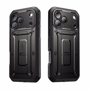 Supcase Unicorn Beetle Pro -suojakuori iPhone 18 Pro / 17 Pro – musta