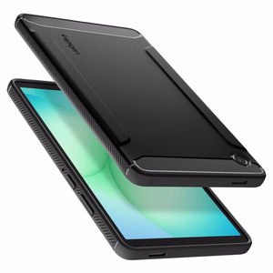 Spigen Rugged Armor Suojakuori Samsung Galaxy Tab A11 8.7 X133 / X135:lle - Musta