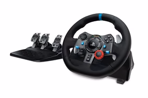 Logitech G G29 steering wheel + pedals, PlayStation 3, PlayStation 4, analogue, USB 2.0, black