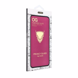 OG 6D Premium Privacy Glass yksityisyyttä suojaava suojalasi laitteelle iPhone 18, väri: musta