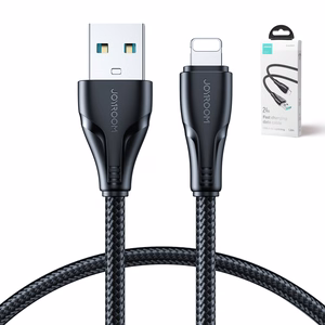 Joyroom Surpass Series A11 USB-A / Lightning 2.4A kaapeli 1.2 m - musta