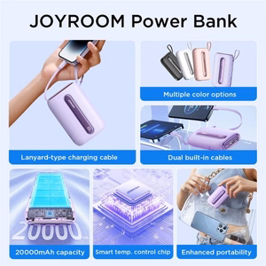 Power Bank Joyroom "JR-L012 Plus Colorful " Pink 20000mAh (22.5W)