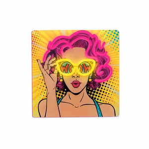 Neon ART LED POWER WOMAN keltainen-violetti FLA02 Forever Light