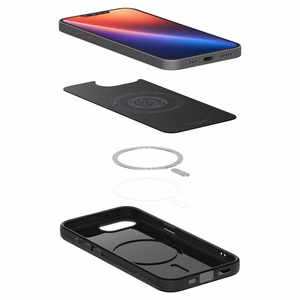 Spigen Liquid Air Mag MagSafe Suojakuori iPhone 16e / 17e:lle - Matta Musta