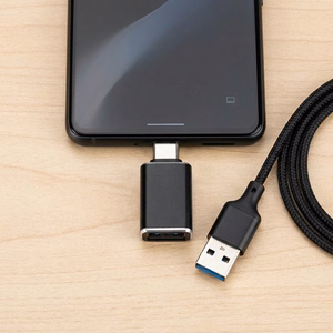 Adapteri USB A 3.0 - Type C Blue Star - musta