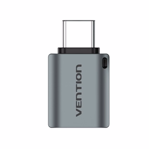 Vention USB-C uros – USB 3.0 naaras OTG-sovitin, harmaa, alumiiniseos