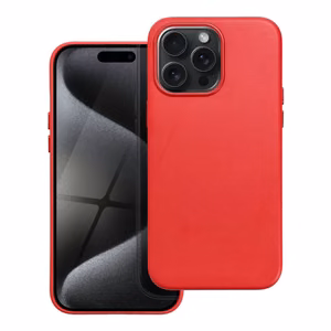 Nahkainen Mag Cover -suojakuori (MagSafe) iPhone 15 Pro Max:lle punainen