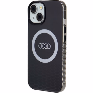 Audi IML Big Logo MagSafe Suojakuori iPhone 15 / 14 / 13:lle - musta