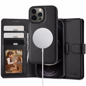 Tech-Protect Wallet MagSafe Suojakuori iPhone 12 / 12 Pro:lle - musta