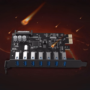 Orico PVU3 PCIe-laajennuskortti 7 USB 3.0 -liitännällä pöytätietokoneisiin – musta