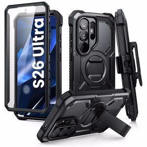 Supcase iBlason ArmorBox Clip Mag MagSafe suojakuori Samsung Galaxy S26 Ultralle - musta